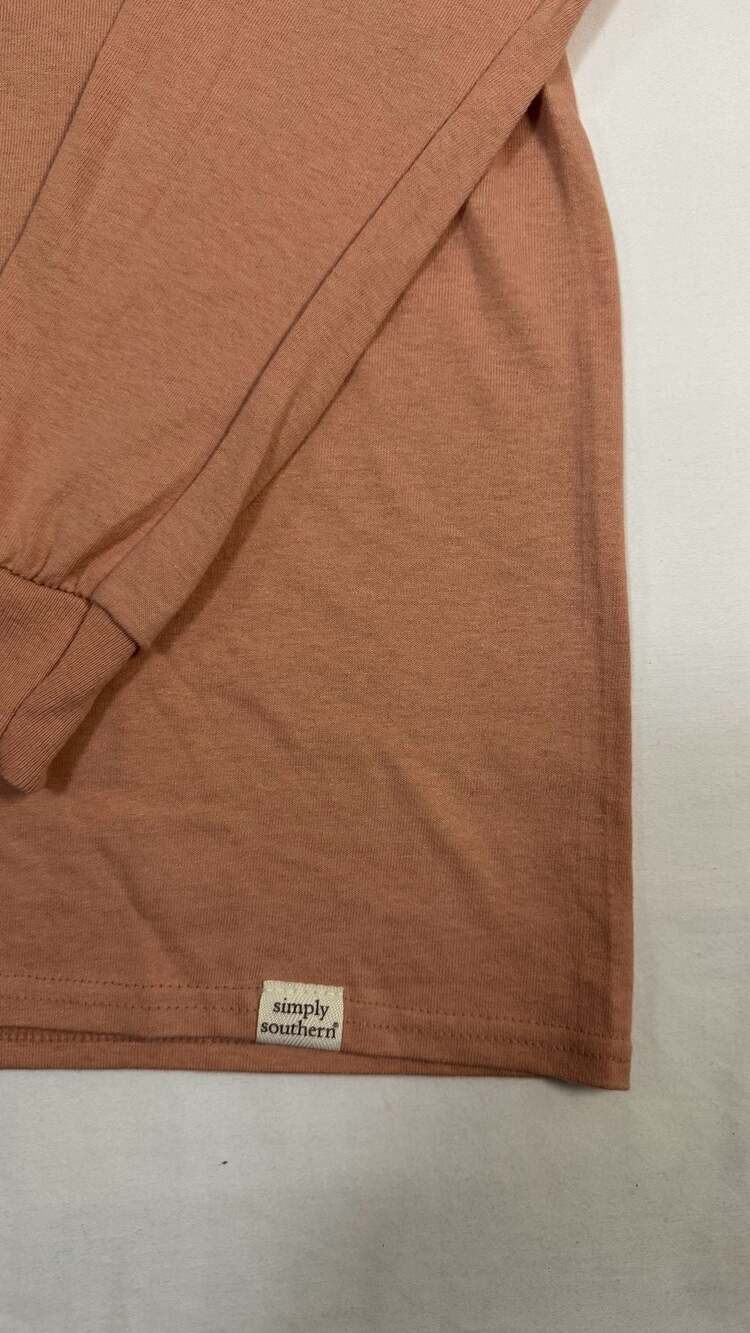 Simply Southern fall Pumpkin Patch Truck Size Small Long Sleeve - Picture 4 of 5